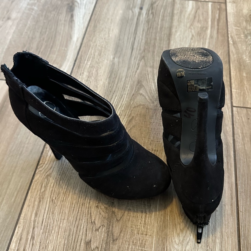 Jessica Simpson Black Heeled Boots
